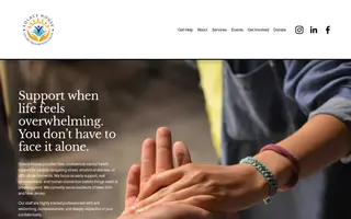 Solace House homepage website preview
