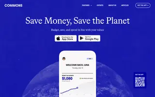 Commons homepage website preview