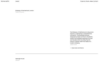 Ritchie+Daffin homepage website preview