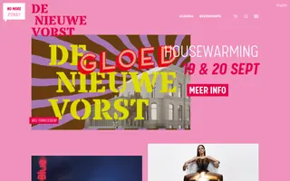 De Nieuwe Vorst homepage website preview