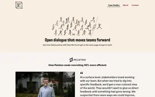 Hear Me Out homepage website preview