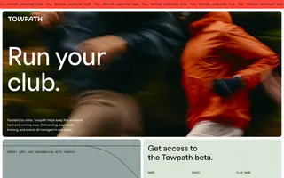 Towpath homepage website preview