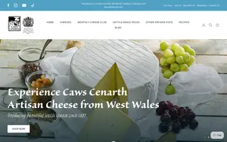 Caws Cenarth homepage website preview