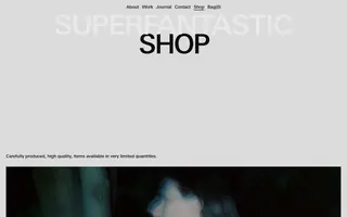 Superfantastic homepage website preview