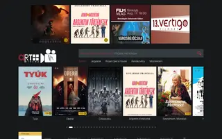Art+ Cinema homepage website preview