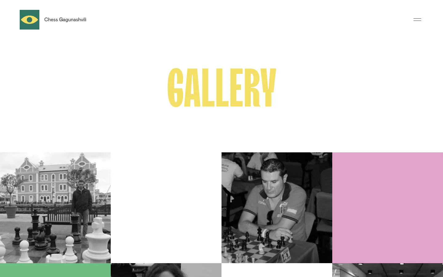 Chess Gagunashvili Portfolio desktop website screenshot
