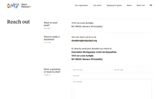 ONLY Project homepage website preview