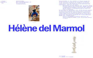 helenedelmarmol.com homepage website preview