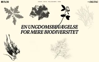 FLOR homepage website preview