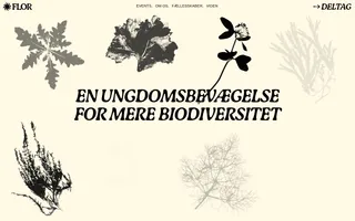 FLOR homepage website preview