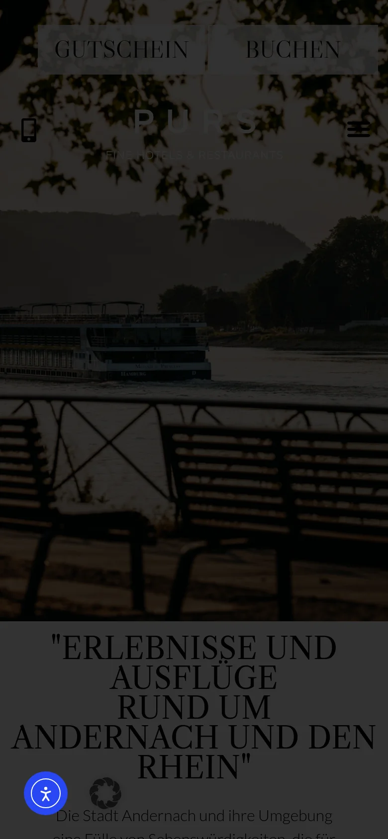 Purs Portfolio mobile website screenshot