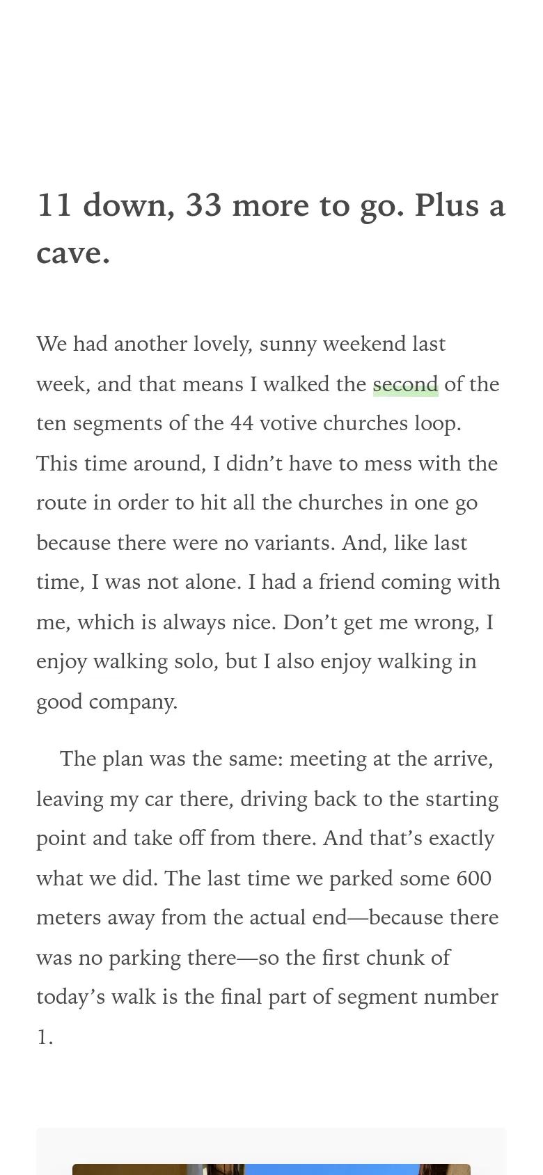 The mobile view maintains the minimalist white and black aesthetic but presents the content in a single, narrow column. The text is stacked vertically, and the images are scaled to fit the width of the mobile screen, creating a continuous scrolling experience.