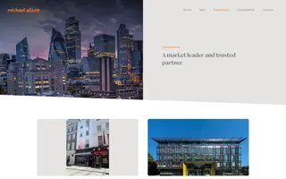 Michael Elliott homepage website preview