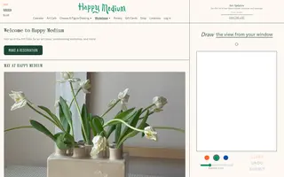 Happy Medium homepage website preview