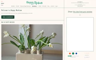 Happy Medium homepage website preview