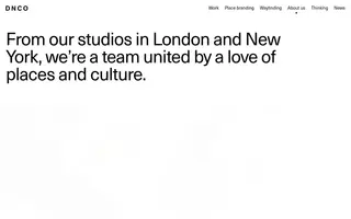DNCO homepage website preview