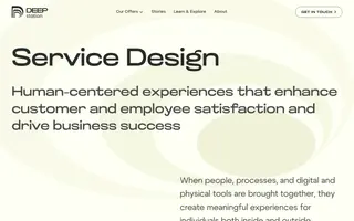 DEEP Station homepage website preview