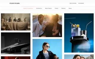 Studio Picabel homepage website preview