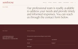 Wordstone Dispute Resolution homepage website preview