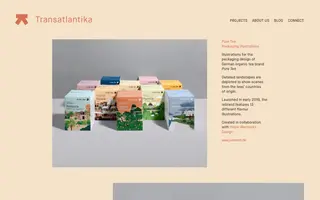 Transatlantika homepage website preview