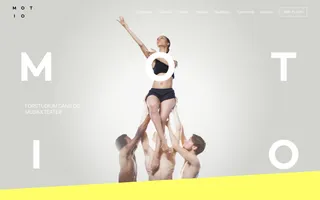 Motio homepage website preview