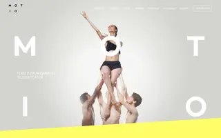 Motio homepage website preview