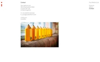 Paul Belford homepage website preview