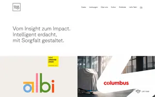 think moto homepage website preview