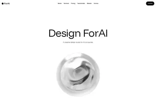 ForAI homepage website preview