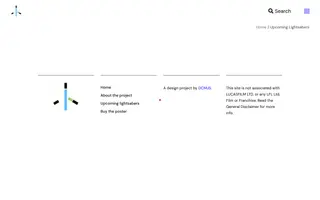 Lightsaber Archive homepage website preview