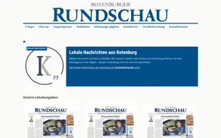 Rotenburger Rundschau homepage website preview