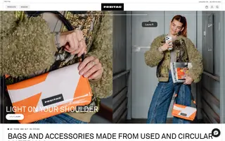 Freitag homepage website preview
