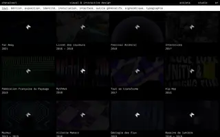 Chevalvert homepage website preview