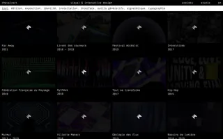 Chevalvert homepage website preview