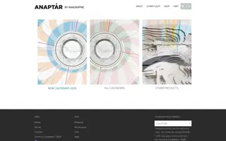Anaptár homepage website preview