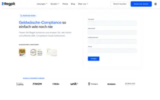 Regpit homepage website preview