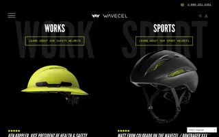 WaveCel homepage website preview