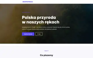 Ekopatrioci homepage website preview