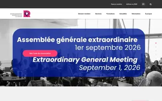 Pense danse homepage website preview