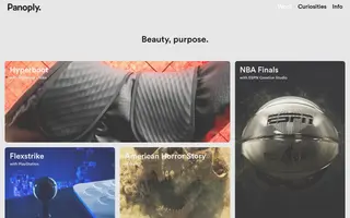 Panoply homepage website preview