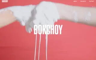 Bokchoy homepage website preview
