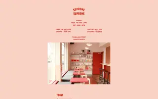 Supreme Supreme homepage website preview