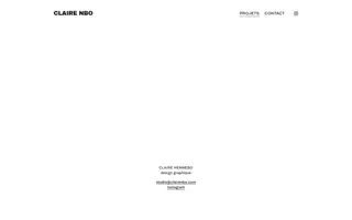 Claire Nbo homepage website preview