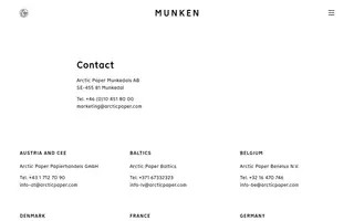 Munken CoLab homepage website preview