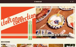 Houseplant homepage website preview