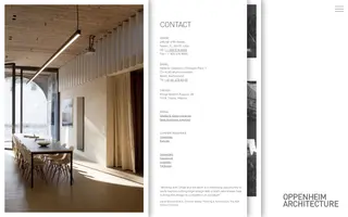 Oppenheim Architecture homepage website preview