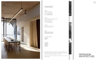 Oppenheim Architecture homepage website preview