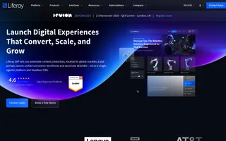 Liferay homepage website preview