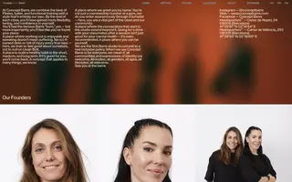 Concept Barre homepage website preview