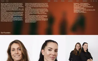 Concept Barre homepage website preview